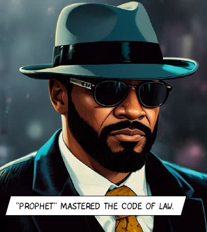 Prophet mastered the code of law.